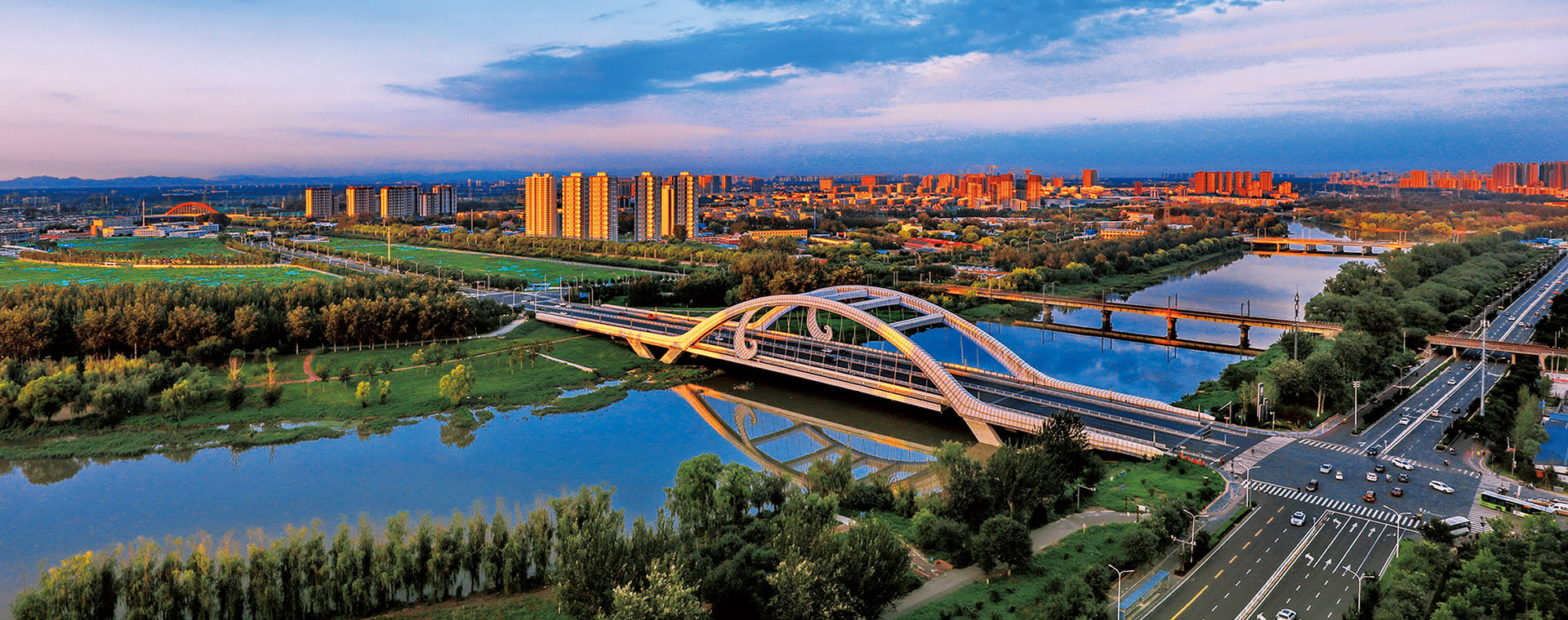 北京城市副中心水系景觀工程